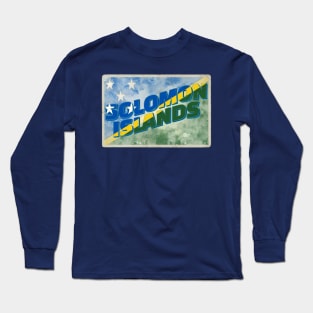 Solomon Islands vintage style retro souvenir Long Sleeve T-Shirt